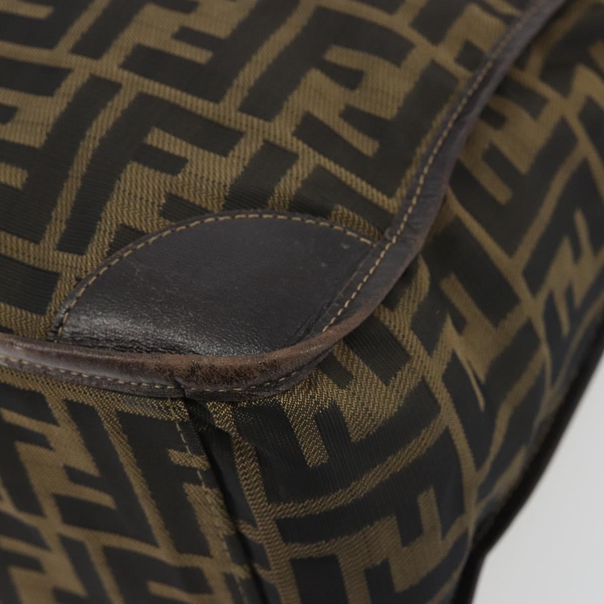 FENDI Zucca Canvas Hand Bag Brown Auth 194169 - Jerrillo image 9