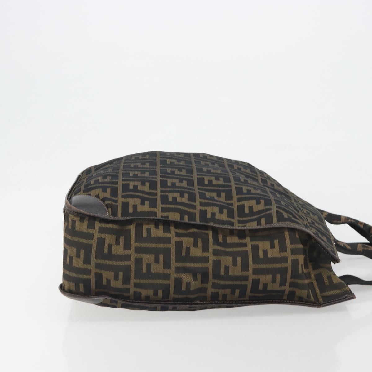 FENDI Zucca Canvas Hand Bag Brown Auth 194169 - Jerrillo image 3