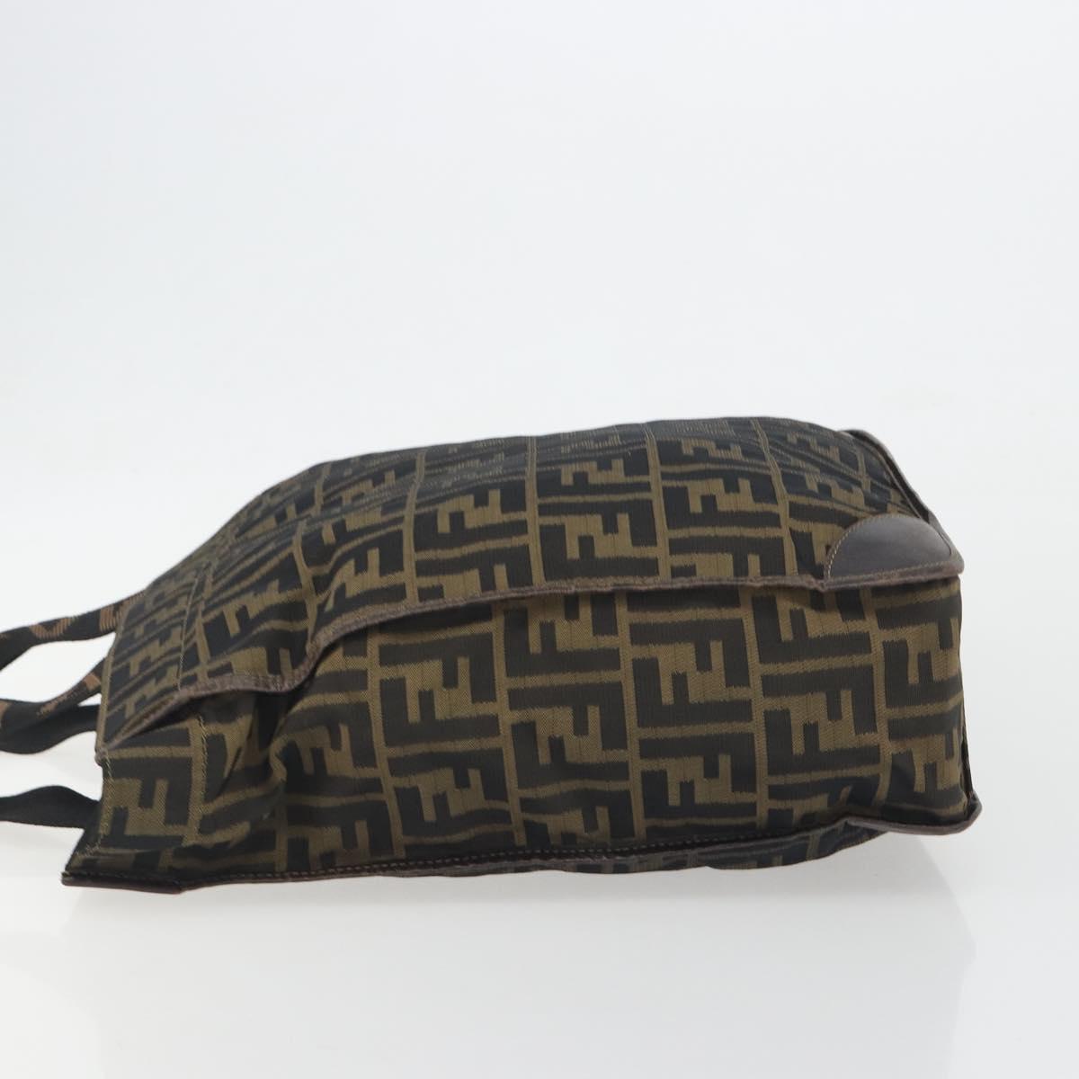 FENDI Zucca Canvas Hand Bag Brown Auth 194169 - Jerrillo image 4