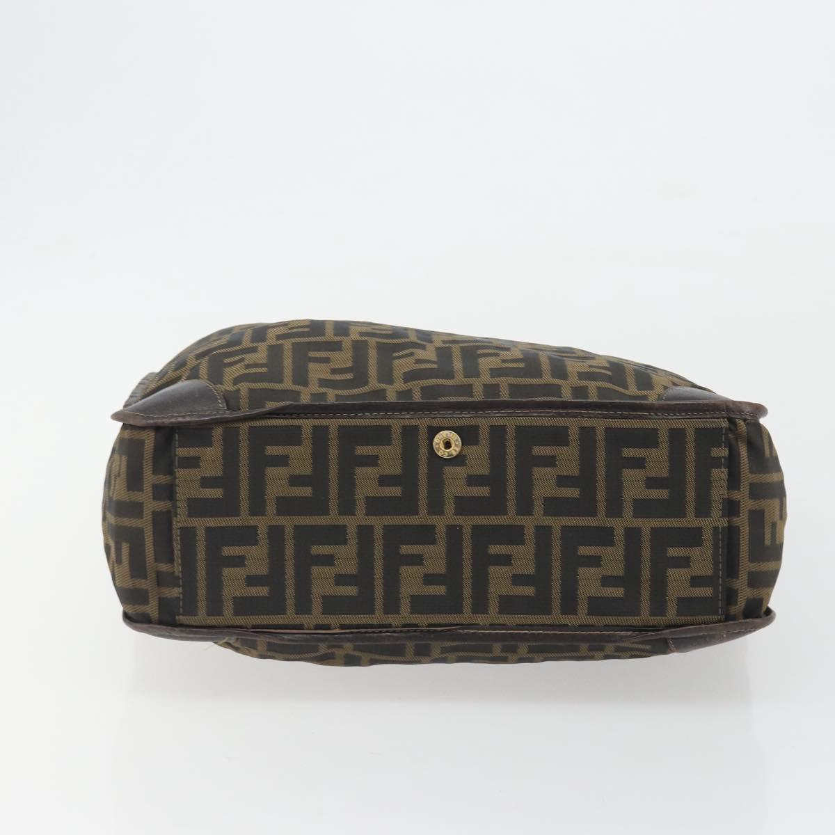 FENDI Zucca Canvas Hand Bag Brown Auth 194169 - Jerrillo image 5