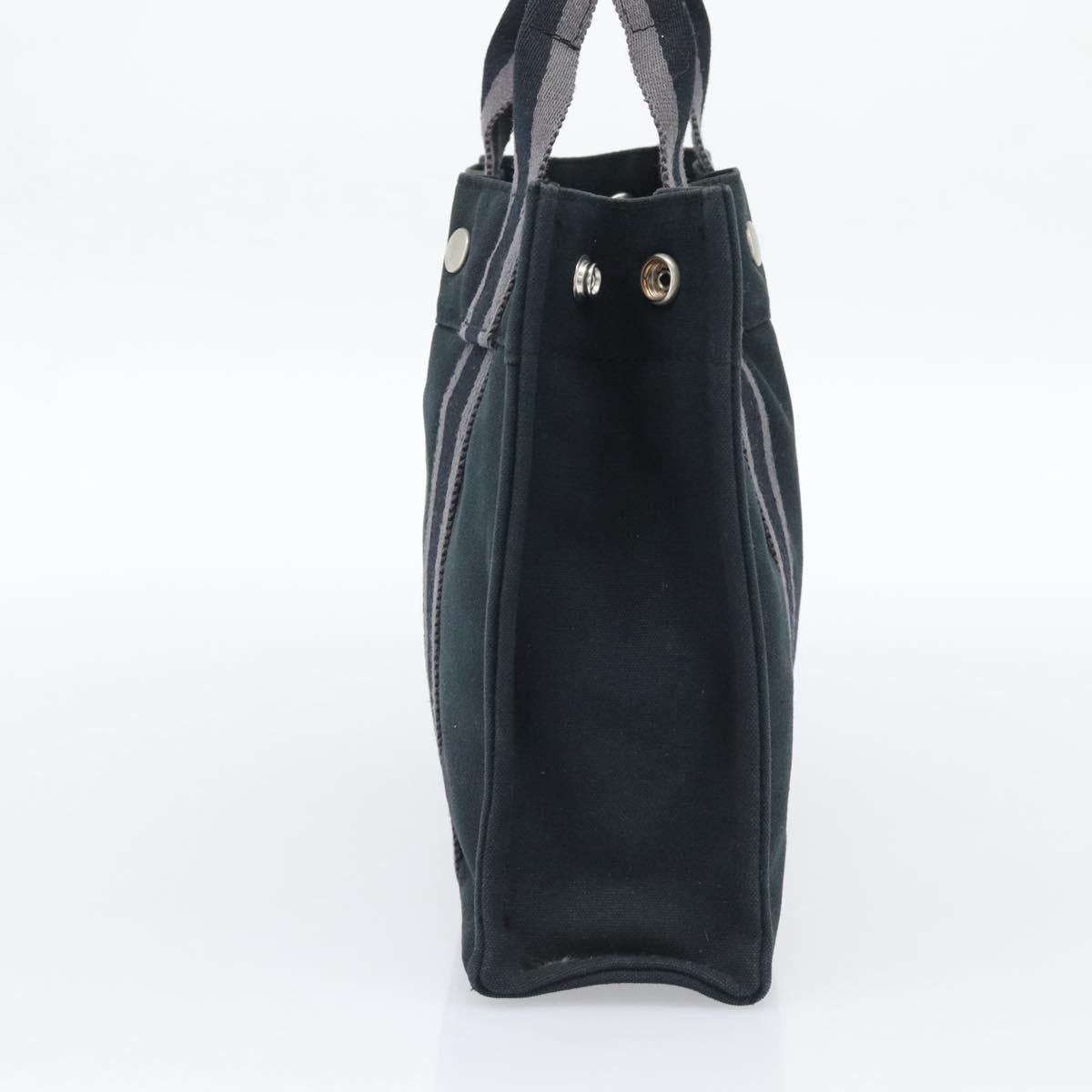 HERMES Fourre Tout PM Hand Bag Canvas Black Silver Auth 194555A - Jerrillo image 3