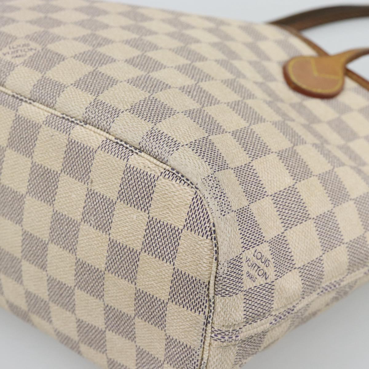 Borsa tote LOUIS VUITTON Damier Azur Neverfull PM N41362 LV Auth 194587 - Jerrillo image 10