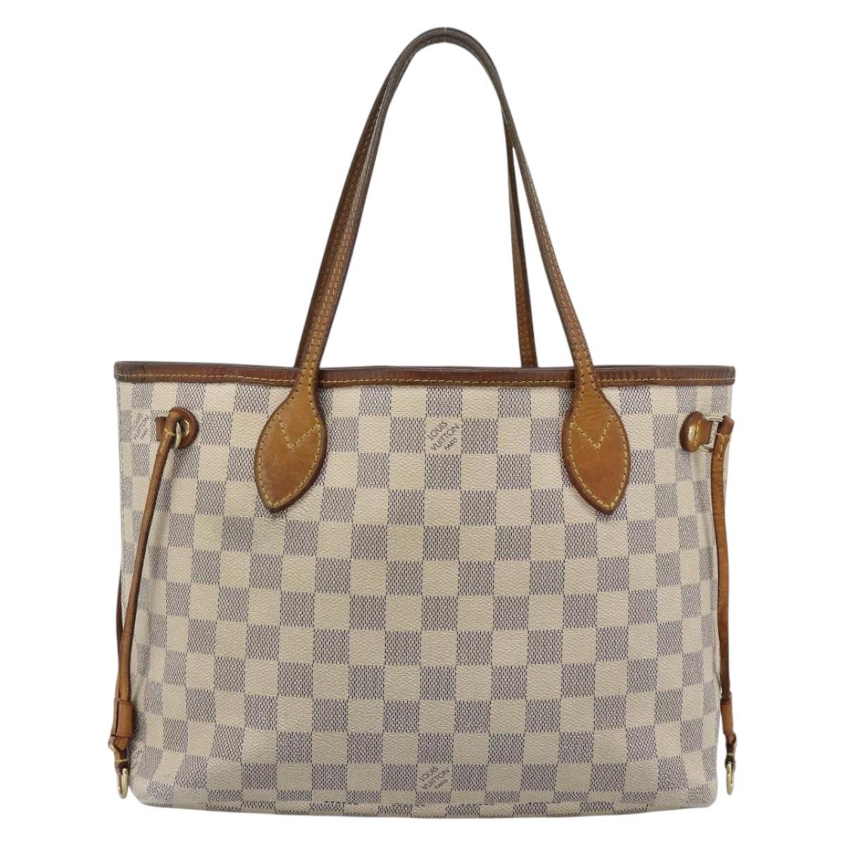 Borsa tote LOUIS VUITTON Damier Azur Neverfull PM N41362 LV Auth 194587 - Jerrillo image 3