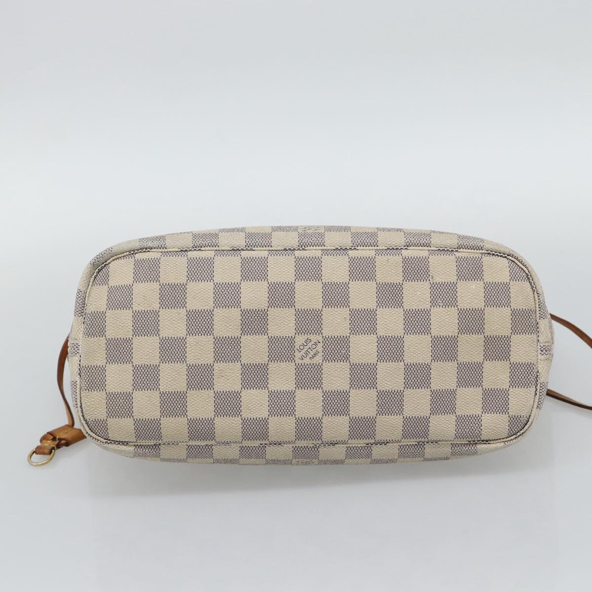 Borsa tote LOUIS VUITTON Damier Azur Neverfull PM N41362 LV Auth 194587 - Jerrillo image 9