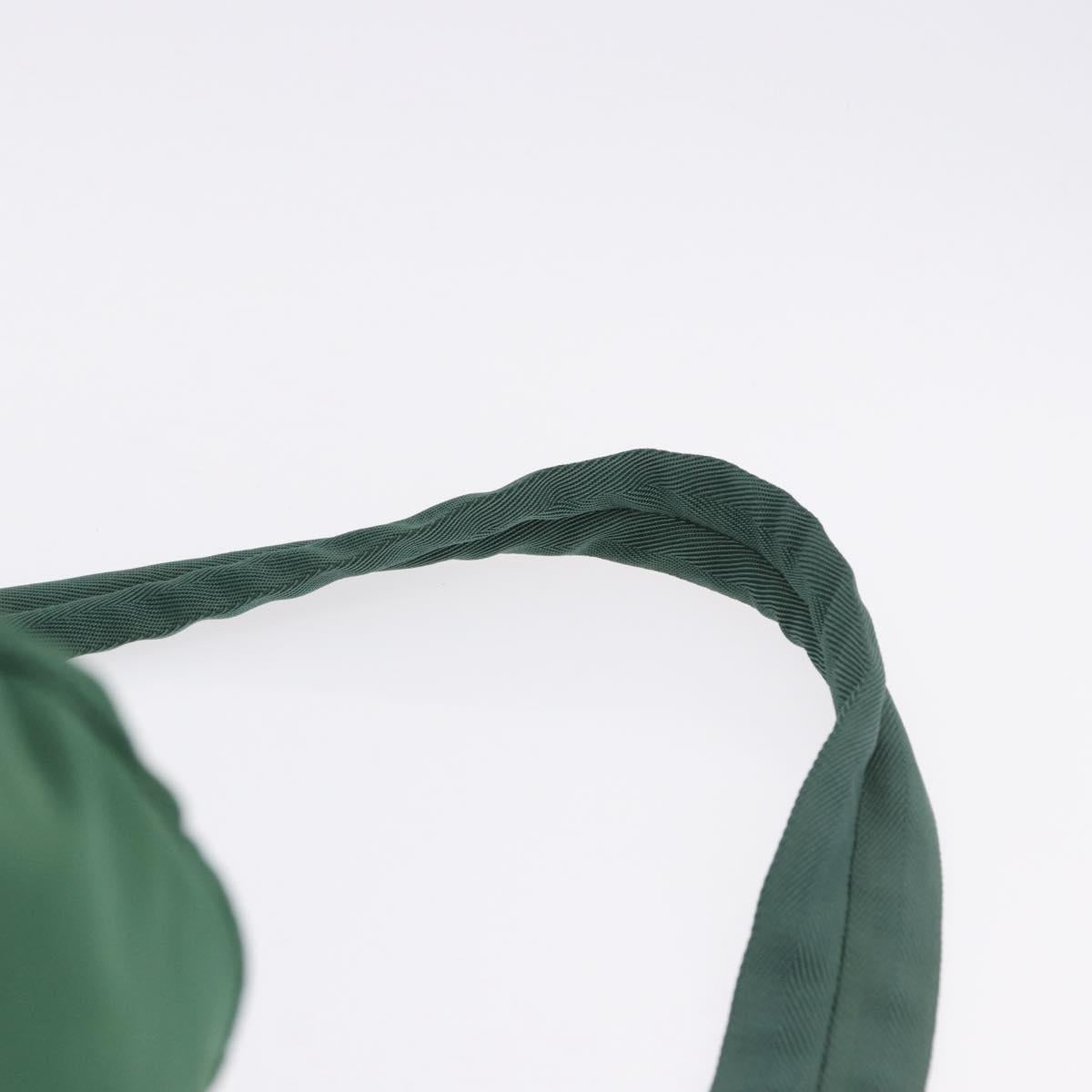 PRADA Boston Bag Nylon 2way Green Silver Auth 194594 - Jerrillo image 10
