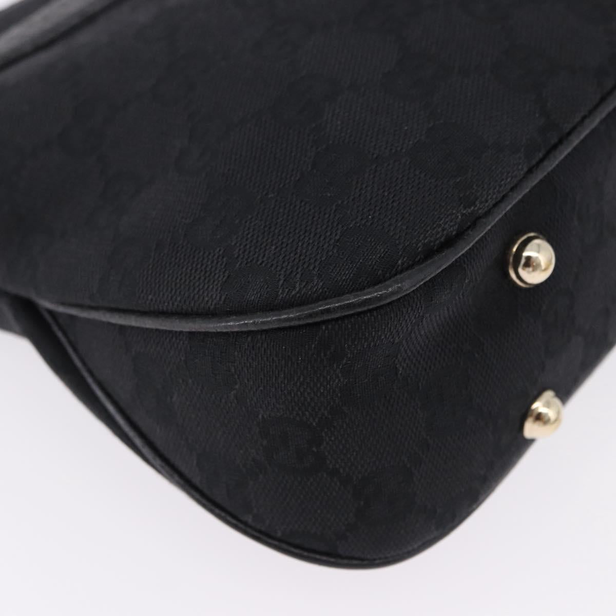 GUCCI Bamboo Shoulder Bag Leather Black Gold 137378 Auth 194670V - Jerrillo image 10