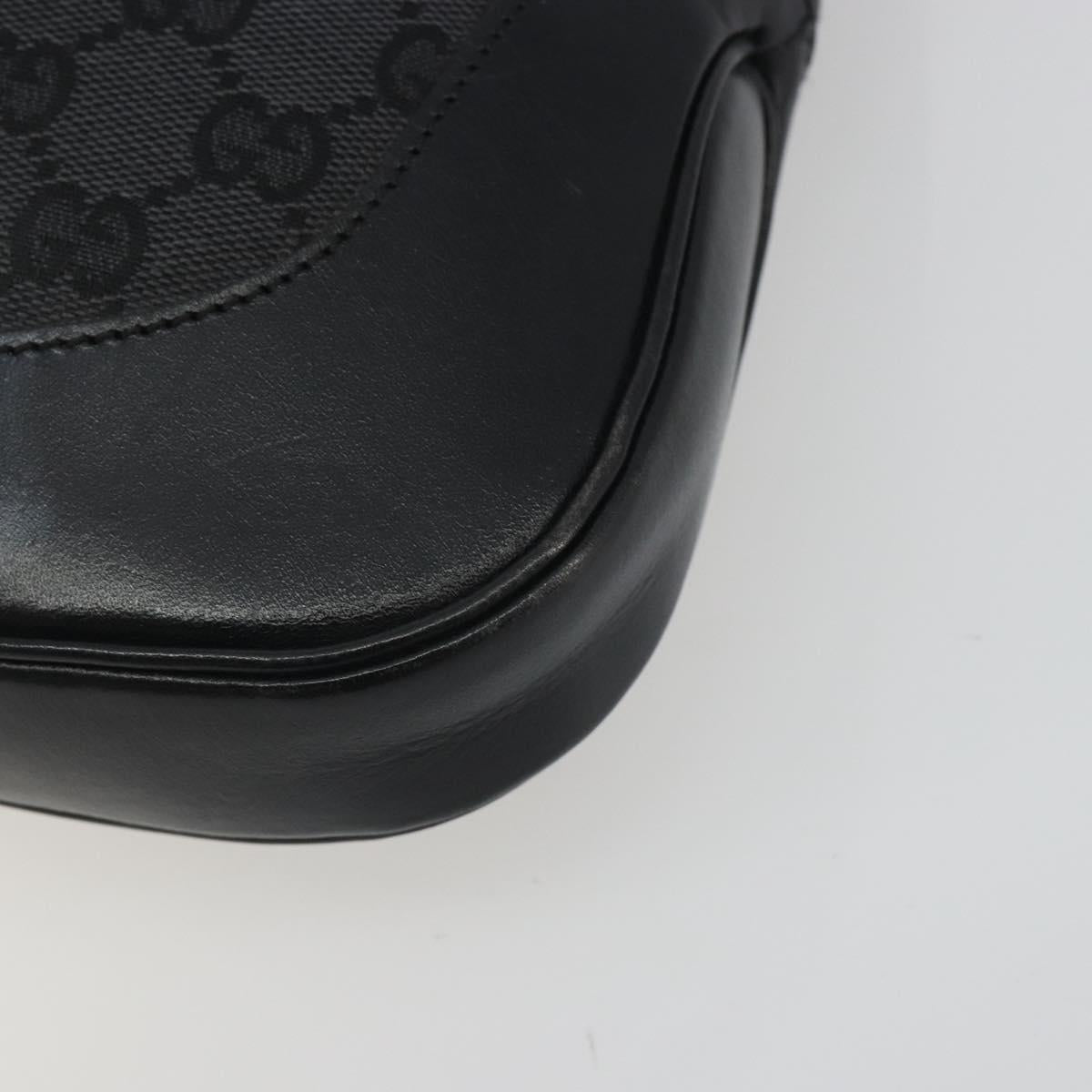 GUCCI GG Canvas Jackie Hand Bag Black Silver 001 3306 Auth 194743V - Jerrillo image 10