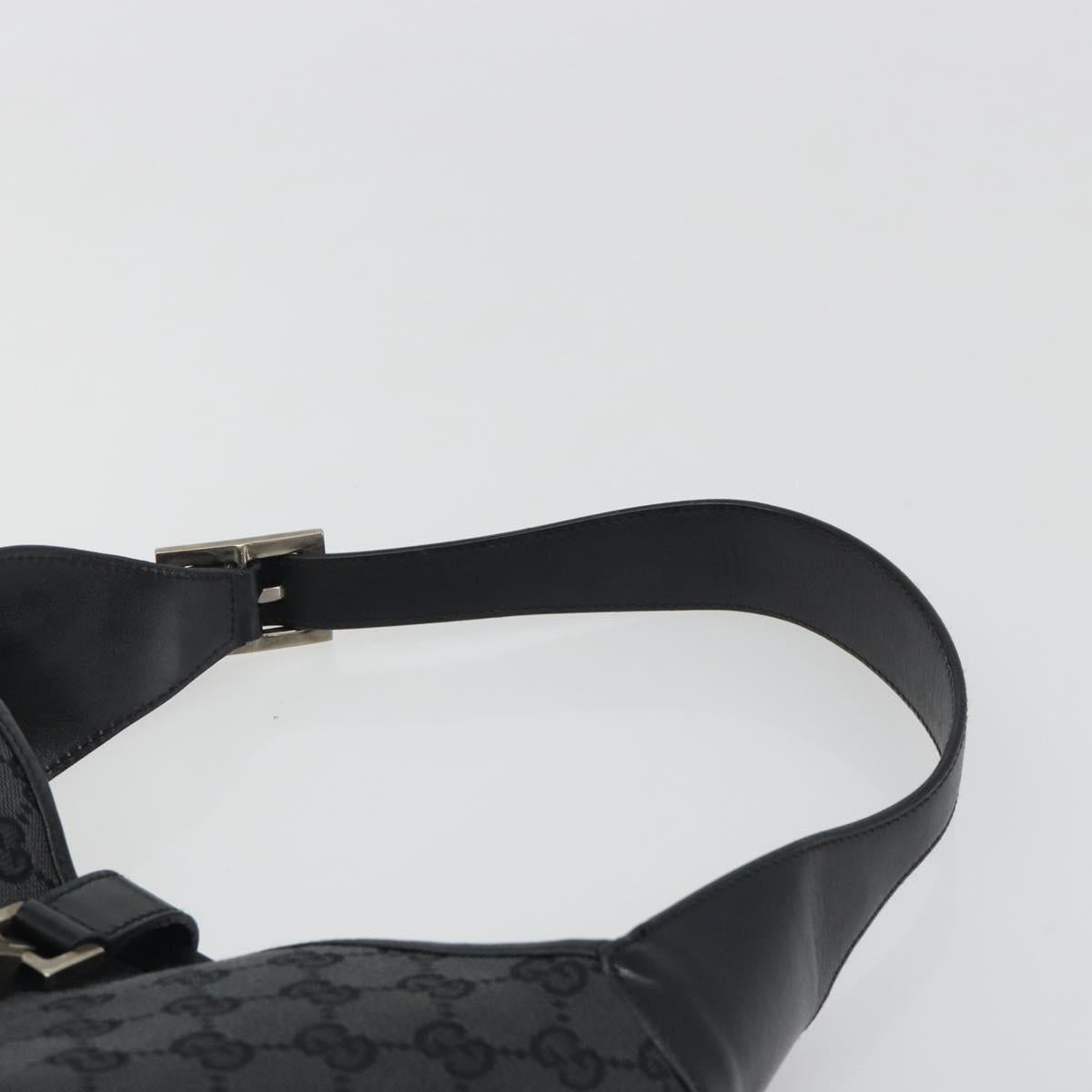 GUCCI GG Canvas Jackie Hand Bag Black Silver 001 3306 Auth 194743V - Jerrillo image 8