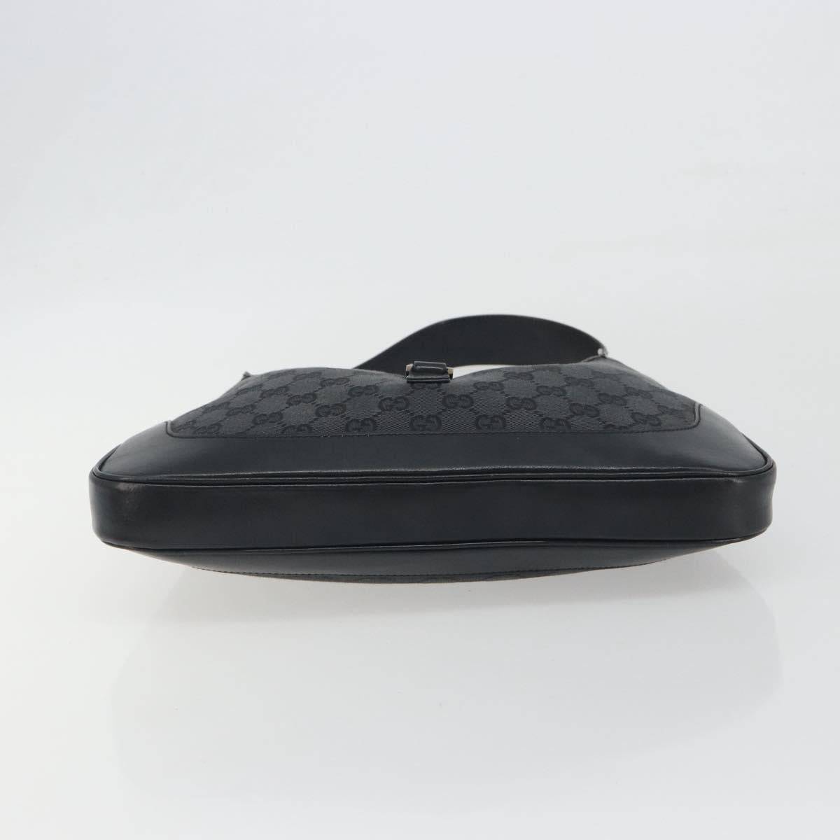 GUCCI GG Canvas Jackie Hand Bag Black Silver 001 3306 Auth 194743V - Jerrillo image 9