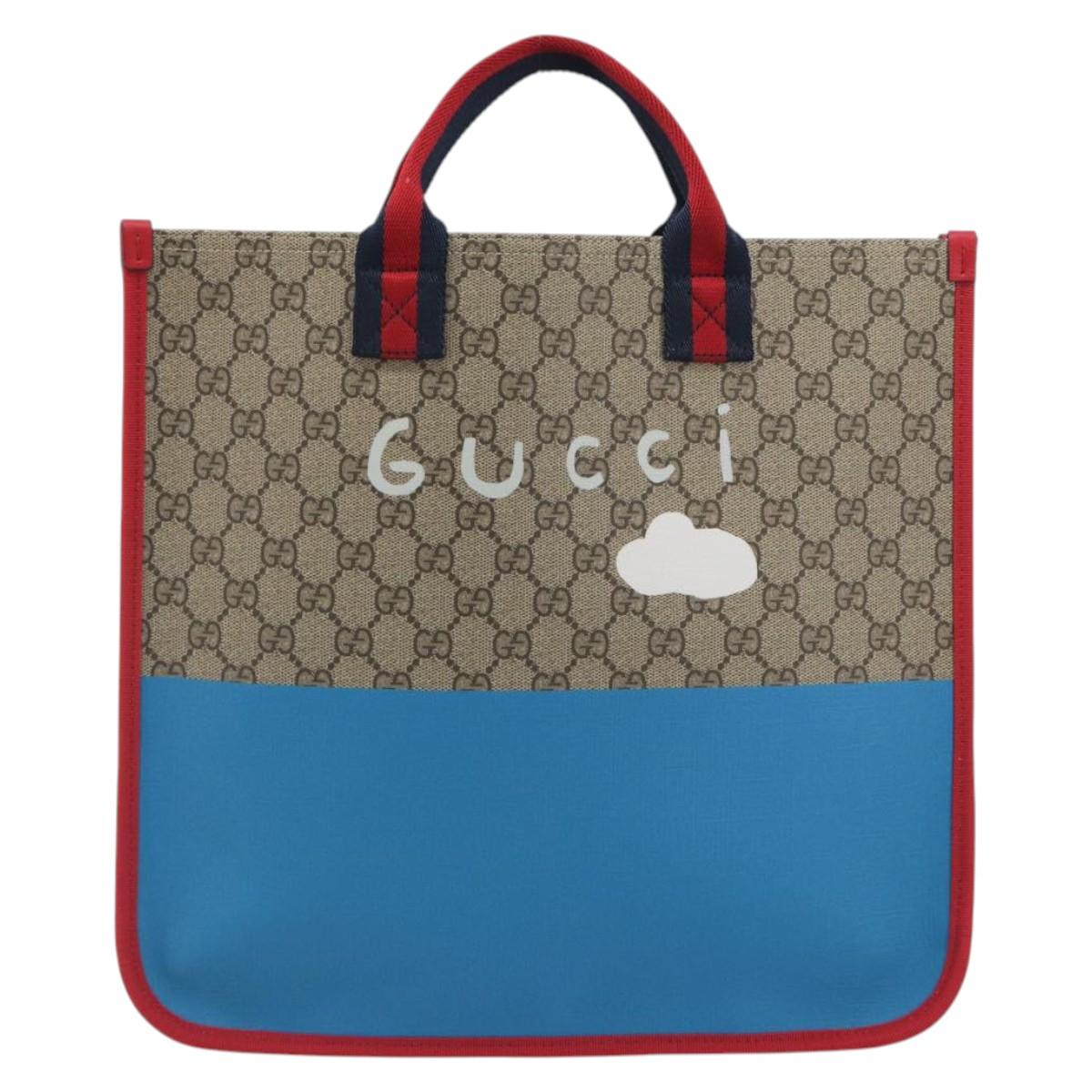GUCCI GG Supreme Children's Tote Bag PVC Beige 605831 Auth 195180M - Jerrillo image 3