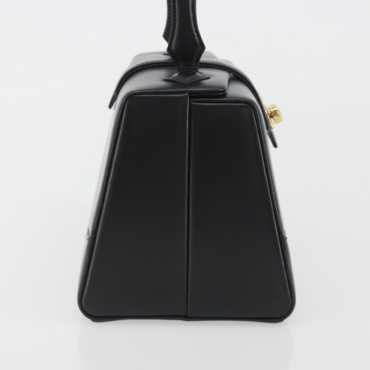 Vivienne Westwood Hand Bag Leather Black Gold Auth 195203A - Jerrillo image 5
