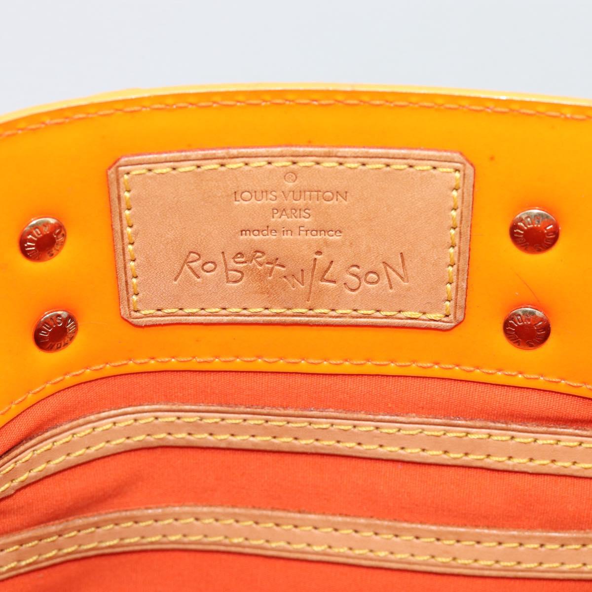 LOUIS VUITTON Monogram Vernis Fluo Reade PM Hand Bag Orange M91905 Auth 195212 - Jerrillo image 10