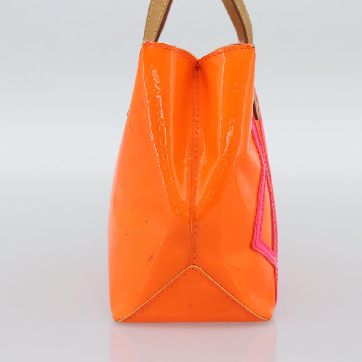 LOUIS VUITTON Monogram Vernis Fluo Reade PM Hand Bag Orange M91905 Auth 195212 - Jerrillo image 3