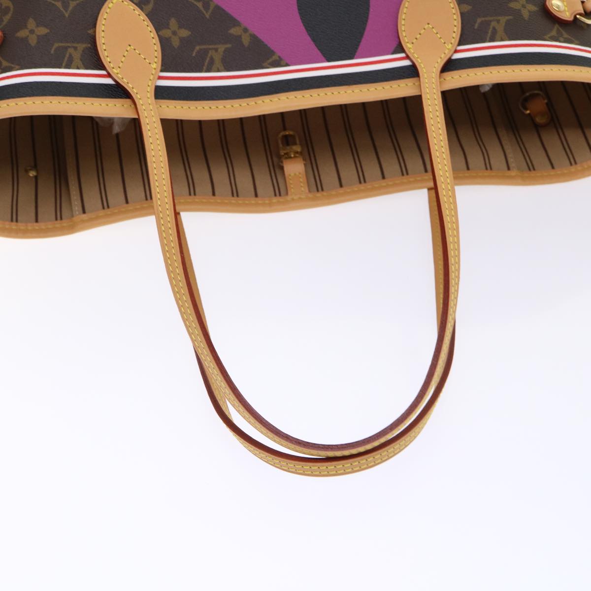 LOUIS VUITTON Monogram Game On Neverfull MM Tote Bag M57452 LV Auth 51264S - Jerrillo image 7