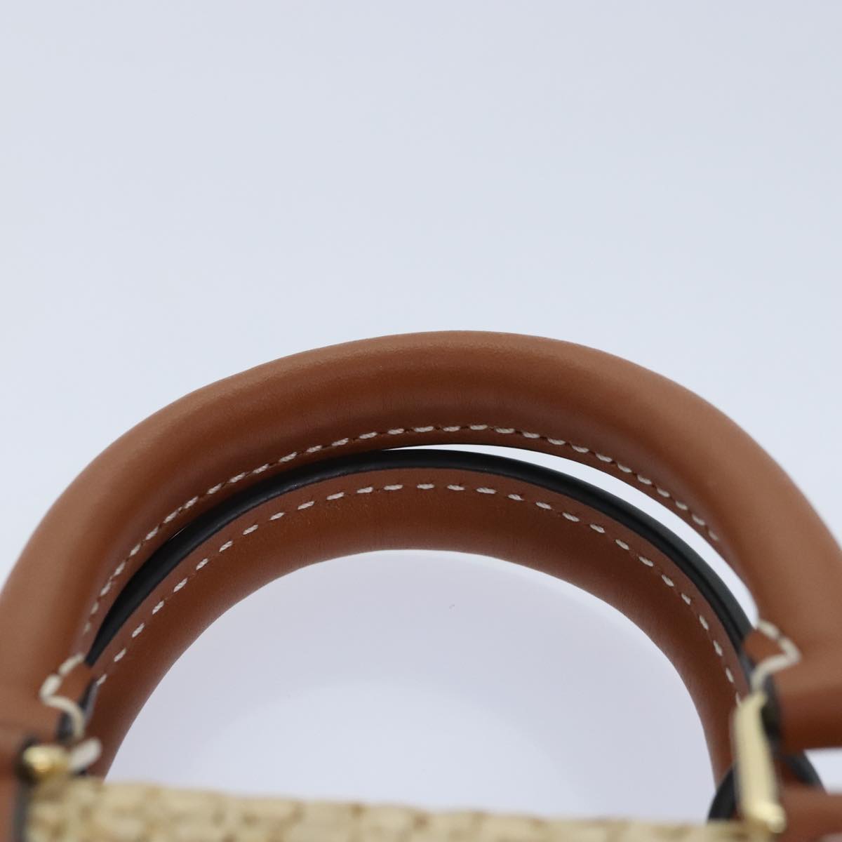 LOUIS VUITTON Nano Speedy Hand Bag Raffia Leather Beige M83525 LV Auth 89904S - Jerrillo image 8