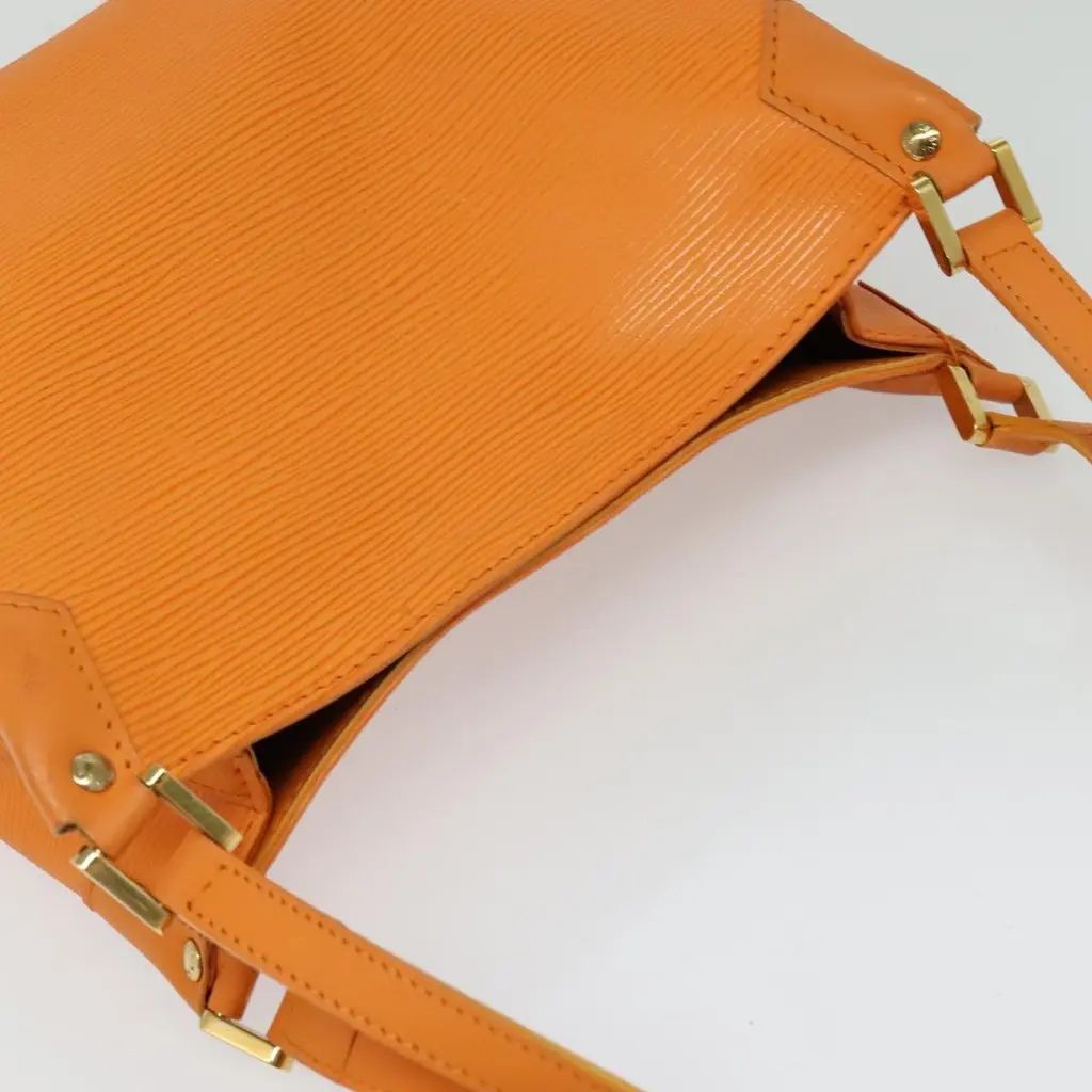 Borsa a tracolla Mandara in Pelle arancione 100% originale image 6