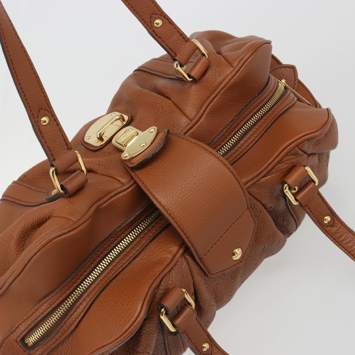 LOUIS VUITTON Mahina Runner PM Hand Bag Leather Brown M97052 LV Auth am11933V - Jerrillo image 6