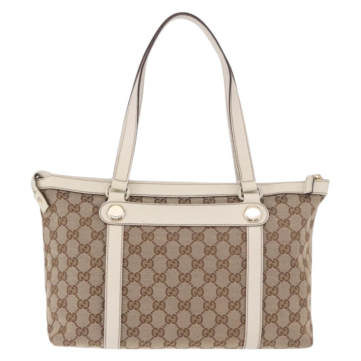 GUCCI GG Canvas Tote Bag Beige Gold 153008 Auth am11952V - Jerrillo image 2