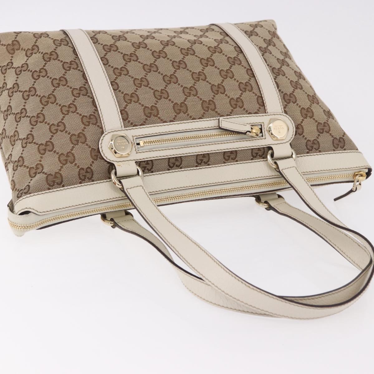 GUCCI GG Canvas Tote Bag Beige Gold 153008 Auth am11952V - Jerrillo image 6