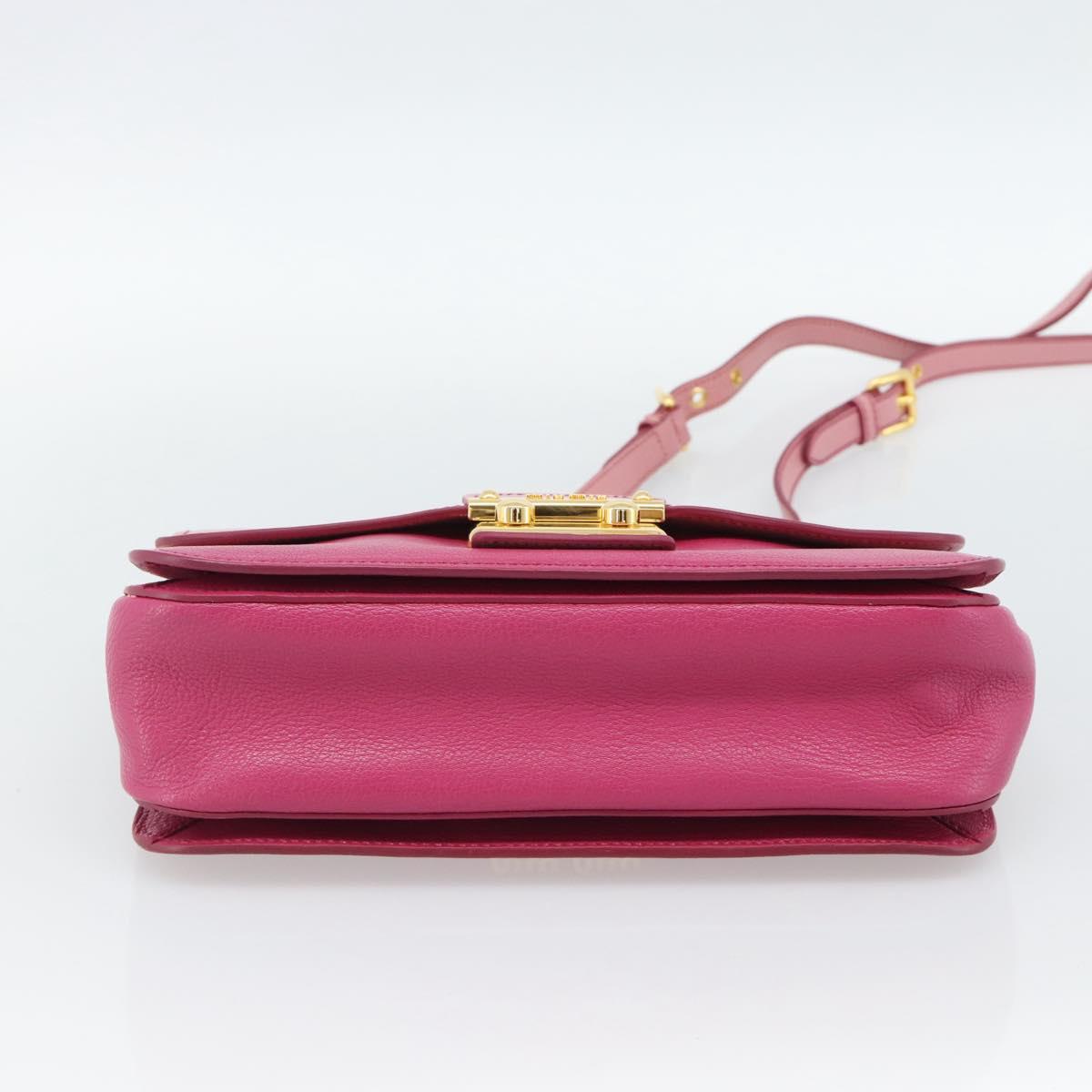 Miu Miu Hand Bag Leather 2way Pink Gold RN0726 Auth am11972V - Jerrillo image 5