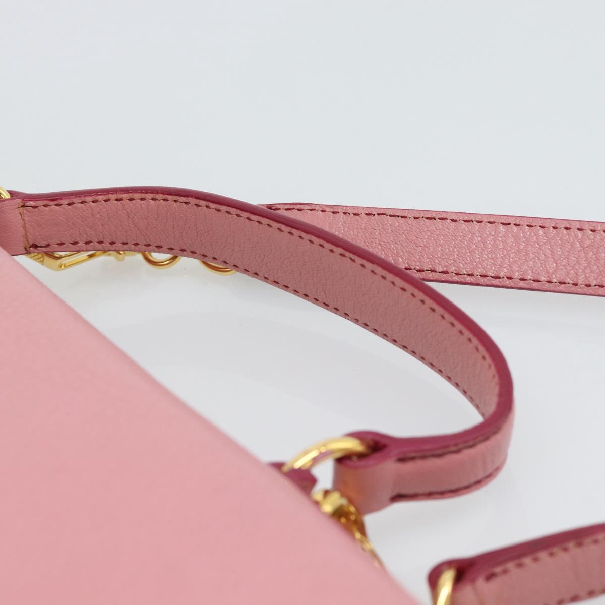 Miu Miu Hand Bag Leather 2way Pink Gold RN0726 Auth am11972V - Jerrillo image 8