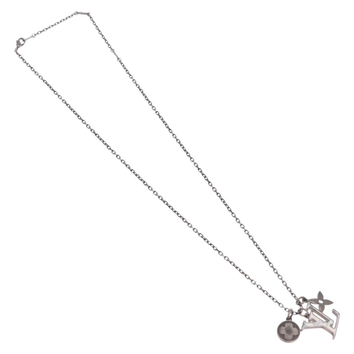 LOUIS VUITTON Necklace metal Silver M00317 LV Auth am11978A - Jerrillo image 2