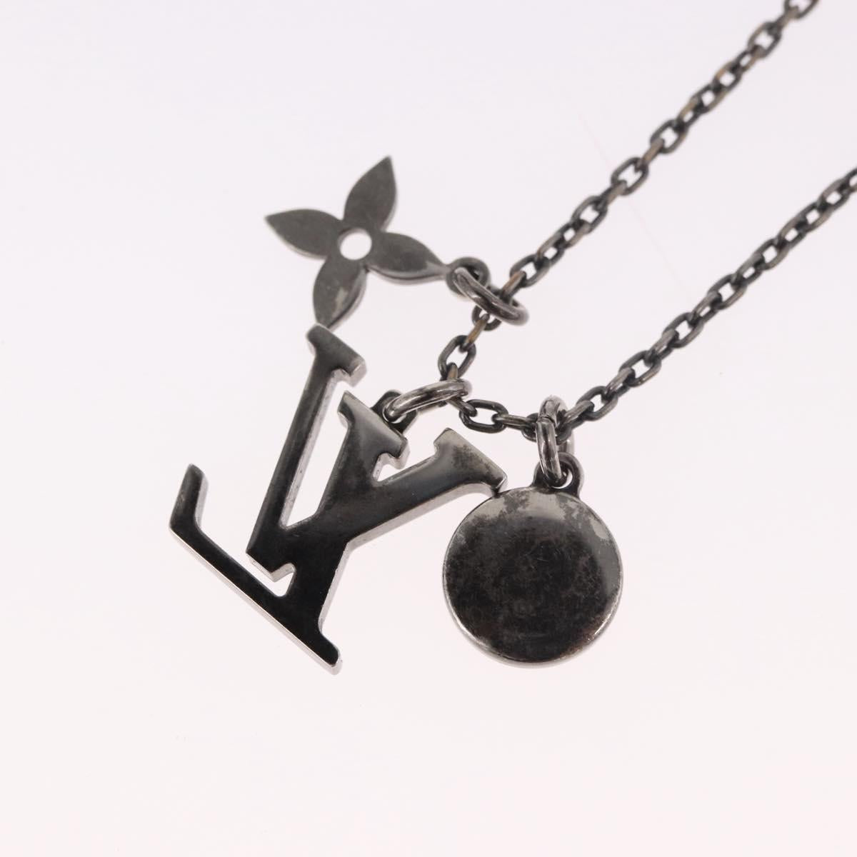 LOUIS VUITTON Necklace metal Silver M00317 LV Auth am11978A - Jerrillo image 9
