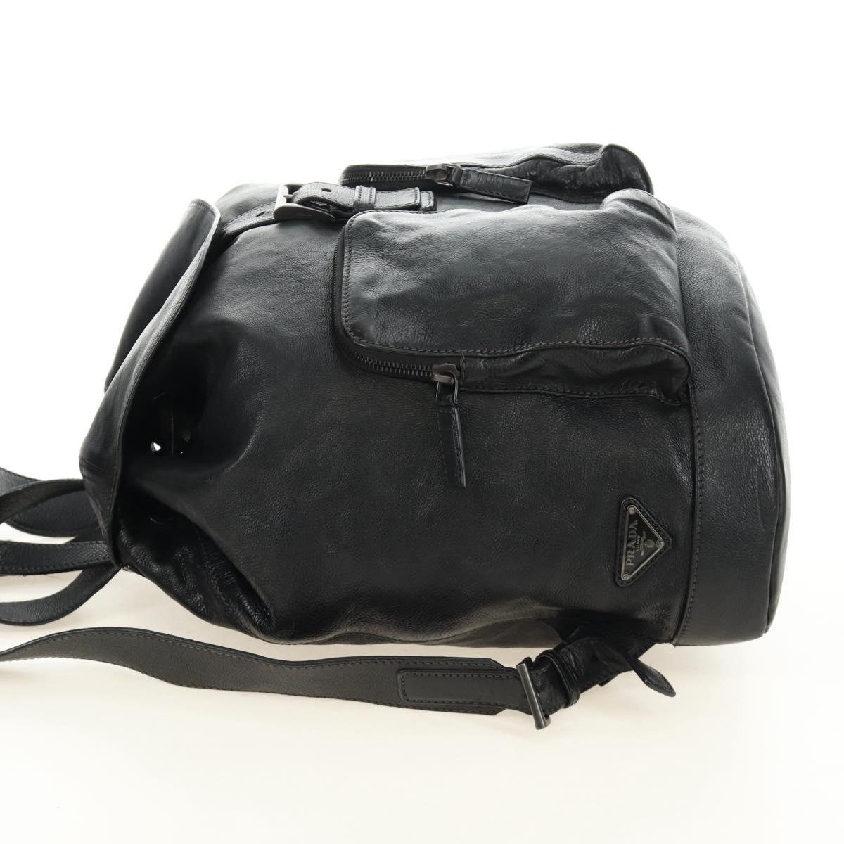 PRADA Backpack Leather Black VZ0053 Auth am11989V - Jerrillo image 3