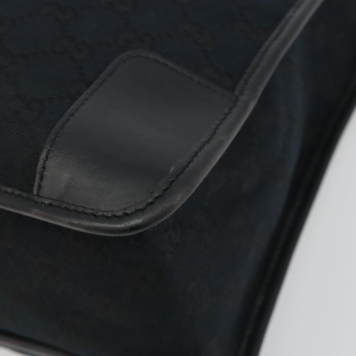 GUCCI GG Canvas Hand Bag Black Silver 000 0855 Auth am11991V - Jerrillo image 10