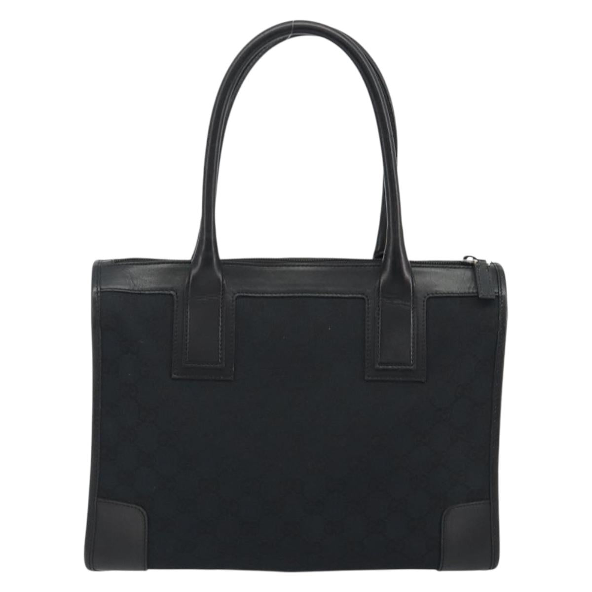GUCCI GG Canvas Hand Bag Black Silver 000 0855 Auth am11991V - Jerrillo image 3