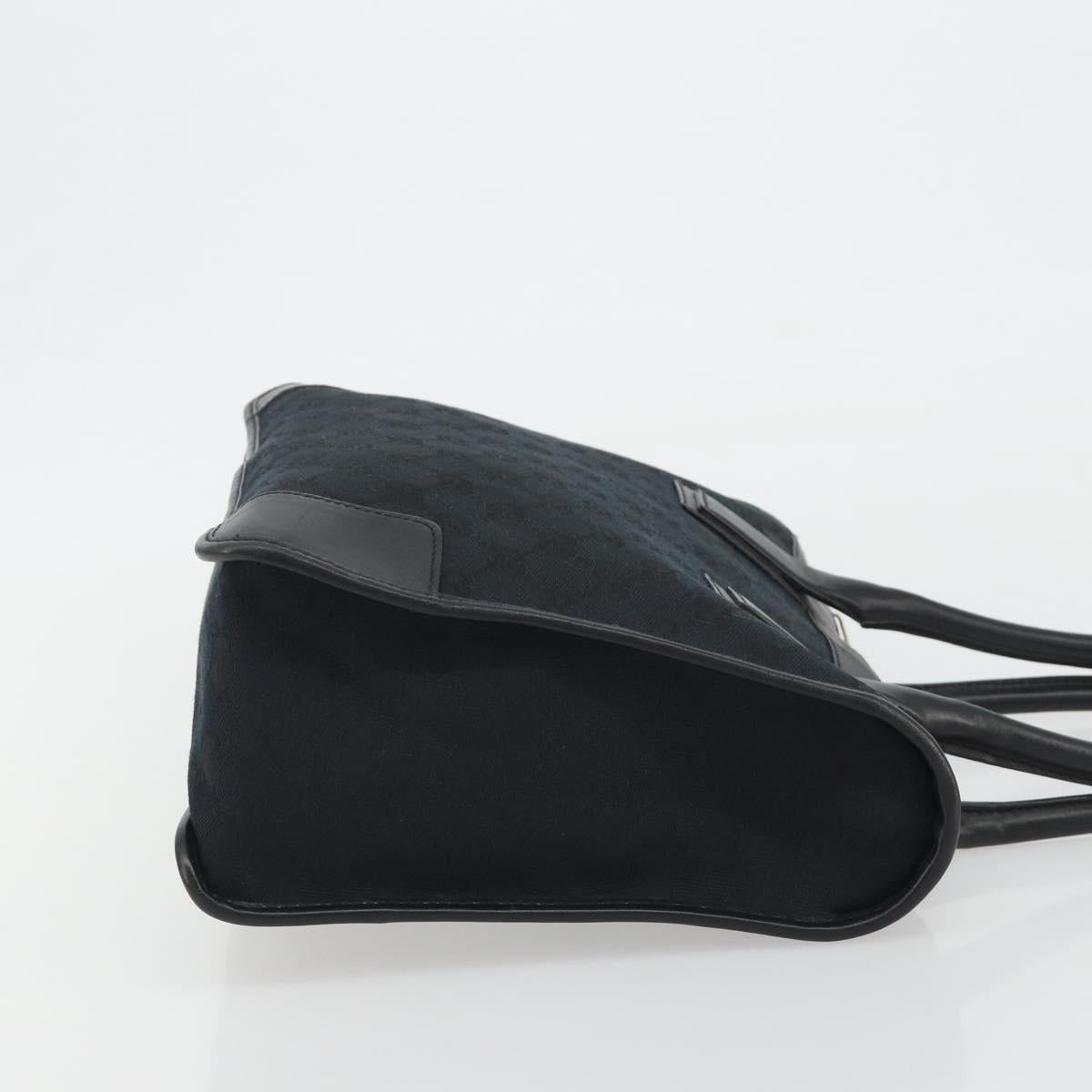 GUCCI GG Canvas Hand Bag Black Silver 000 0855 Auth am11991V - Jerrillo image 4