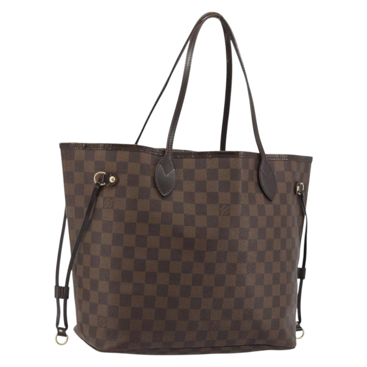 LOUIS VUITTON Damier Ebene Neverfull MM Tote Bag N51105 LV Auth am12029 - Jerrillo