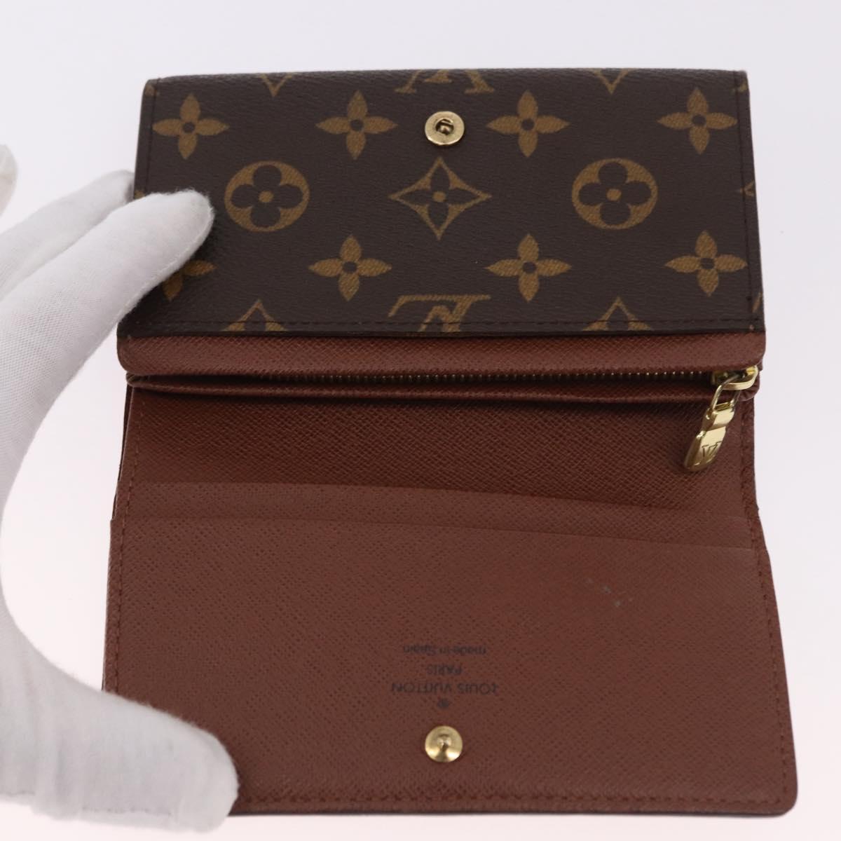 LOUIS VUITTON Monogram Porte Monnaie Billets Tresor Wallet M61730 Auth am12054V - Jerrillo image 8