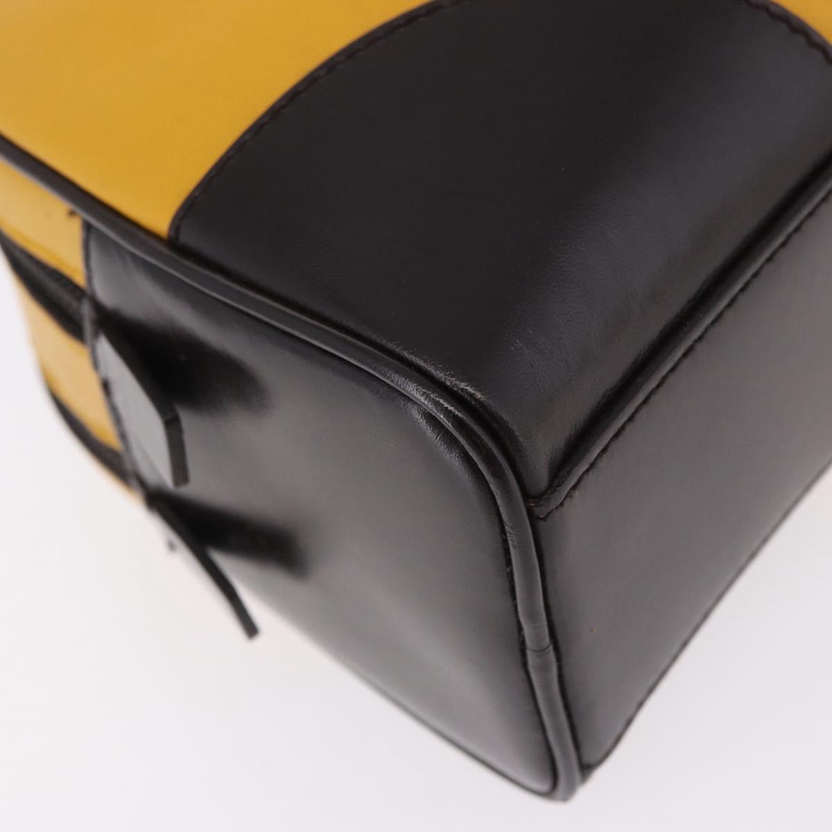 PRADA Hand Bag Leather Yellow Silver Auth am12115V - Jerrillo image 10