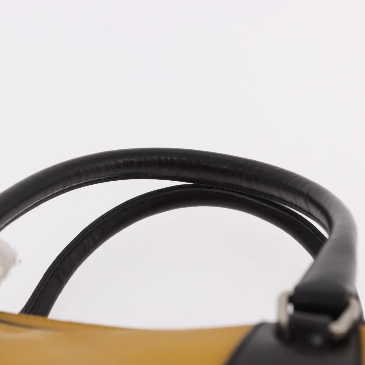 PRADA Hand Bag Leather Yellow Silver Auth am12115V - Jerrillo image 8