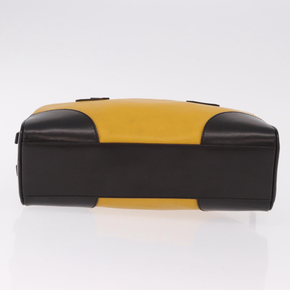 PRADA Hand Bag Leather Yellow Silver Auth am12115V - Jerrillo image 9