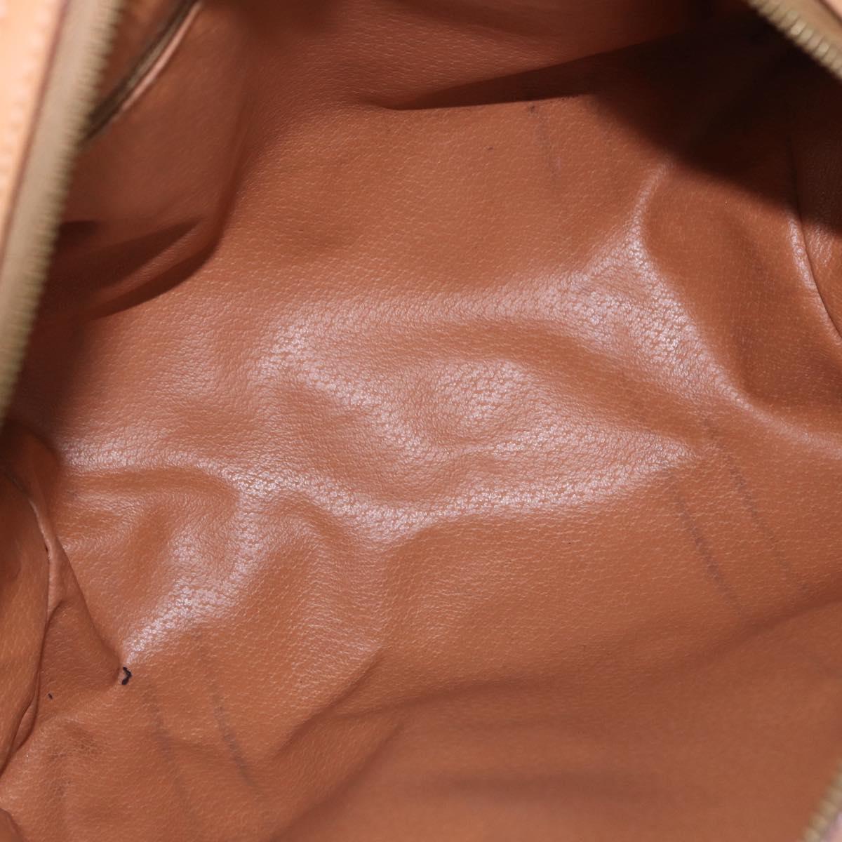 CELINE Macadam Canvas Mini Boston Bag PVC Leather Brown Gold Auth am12116A - Jerrillo image 10