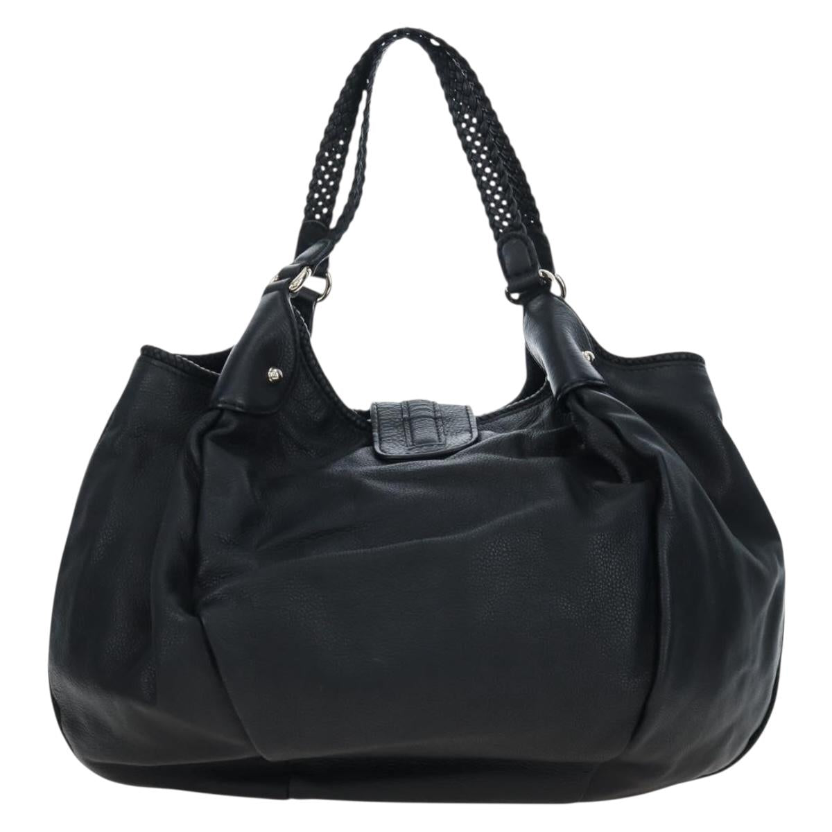 GUCCI Fringe Tote Bag Leather Black Gold 257029 Auth am12125V - Jerrillo image 2