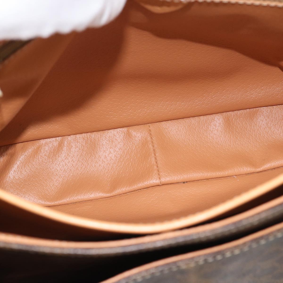 CELINE Macadam Canvas Hand Bag PVC Leather Brown Gold Auth am12166V - Jerrillo image 10