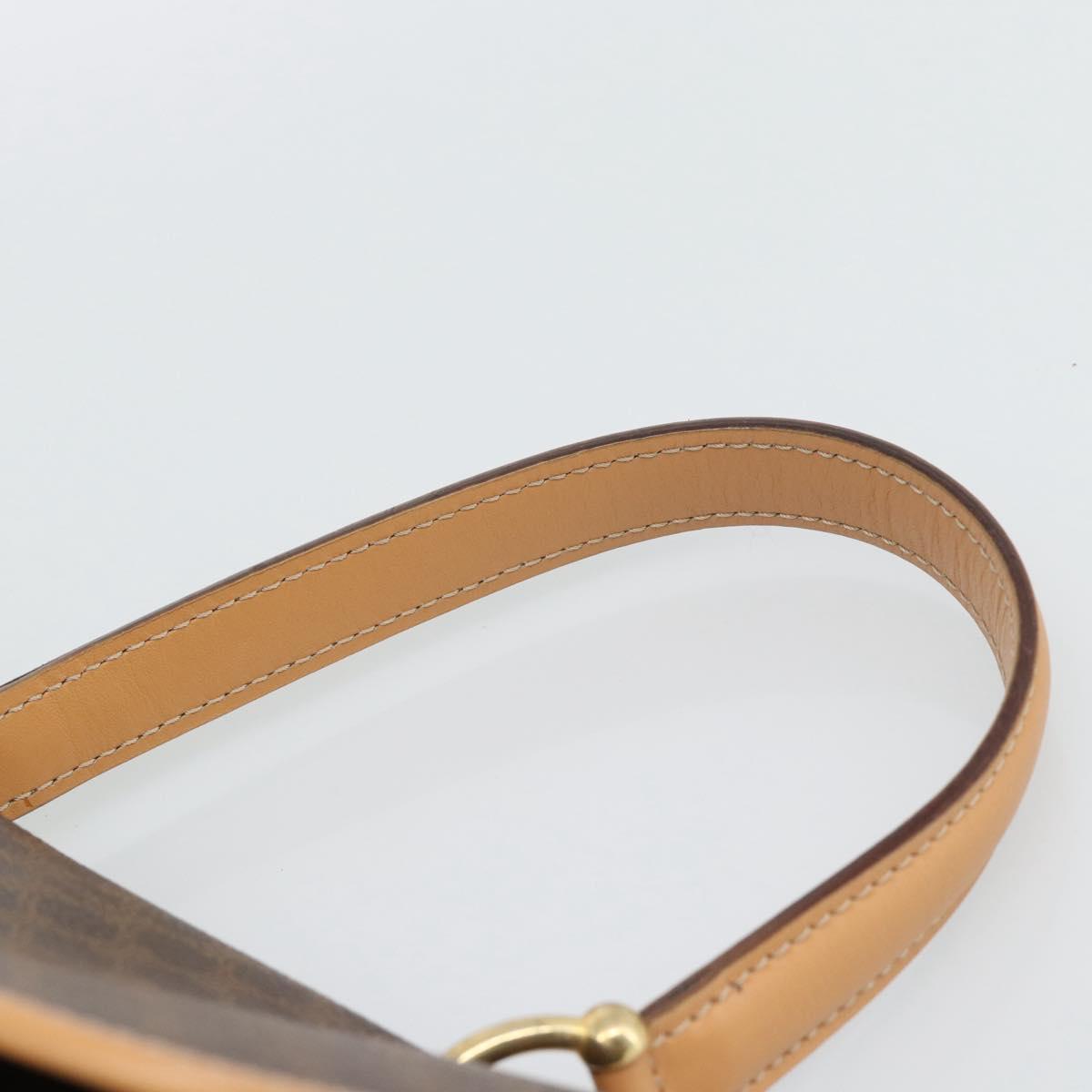 CELINE Macadam Canvas Hand Bag PVC Leather Brown Gold Auth am12166V - Jerrillo image 8