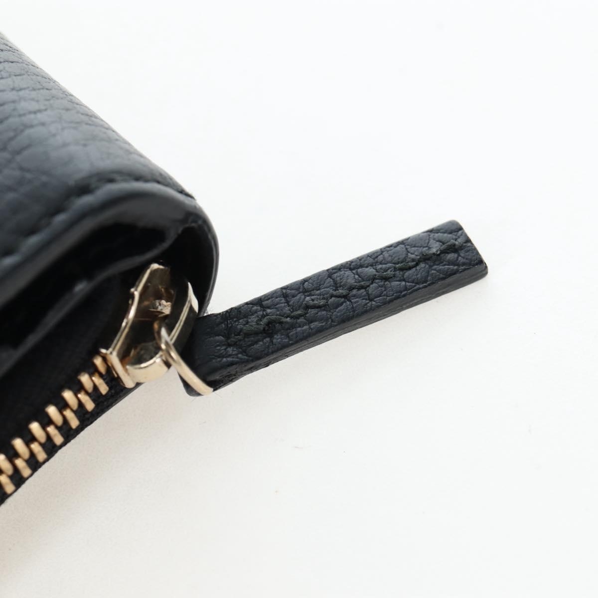 GUCCI Interlocking Round Long Wallet Leather Outlet Black 449397 Auth am12188V - Jerrillo image 8
