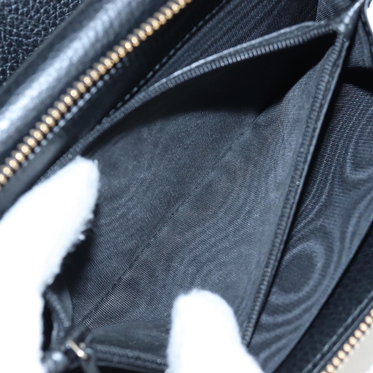 GUCCI Interlocking Round Long Wallet Leather Outlet Black 449397 Auth am12188V - Jerrillo image 10