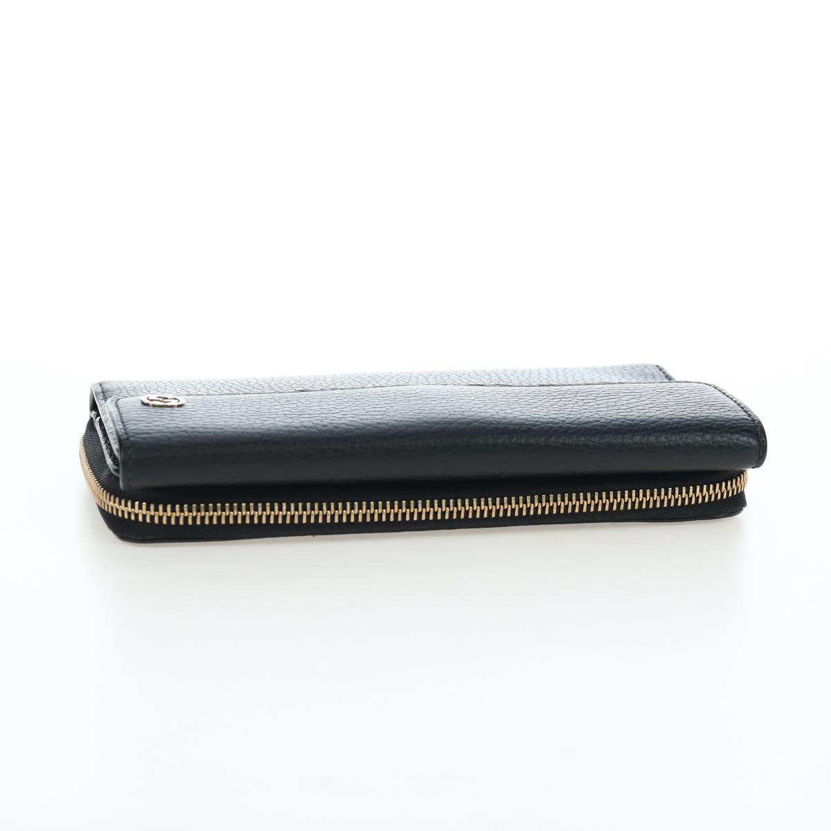 GUCCI Interlocking Round Long Wallet Leather Outlet Black 449397 Auth am12188V - Jerrillo image 5