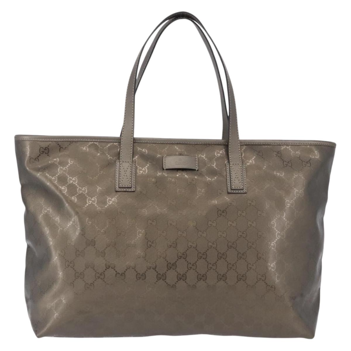 GUCCI GG implementation Tote Bag PVC Gray 211120 Auth am12189V - Jerrillo image 2