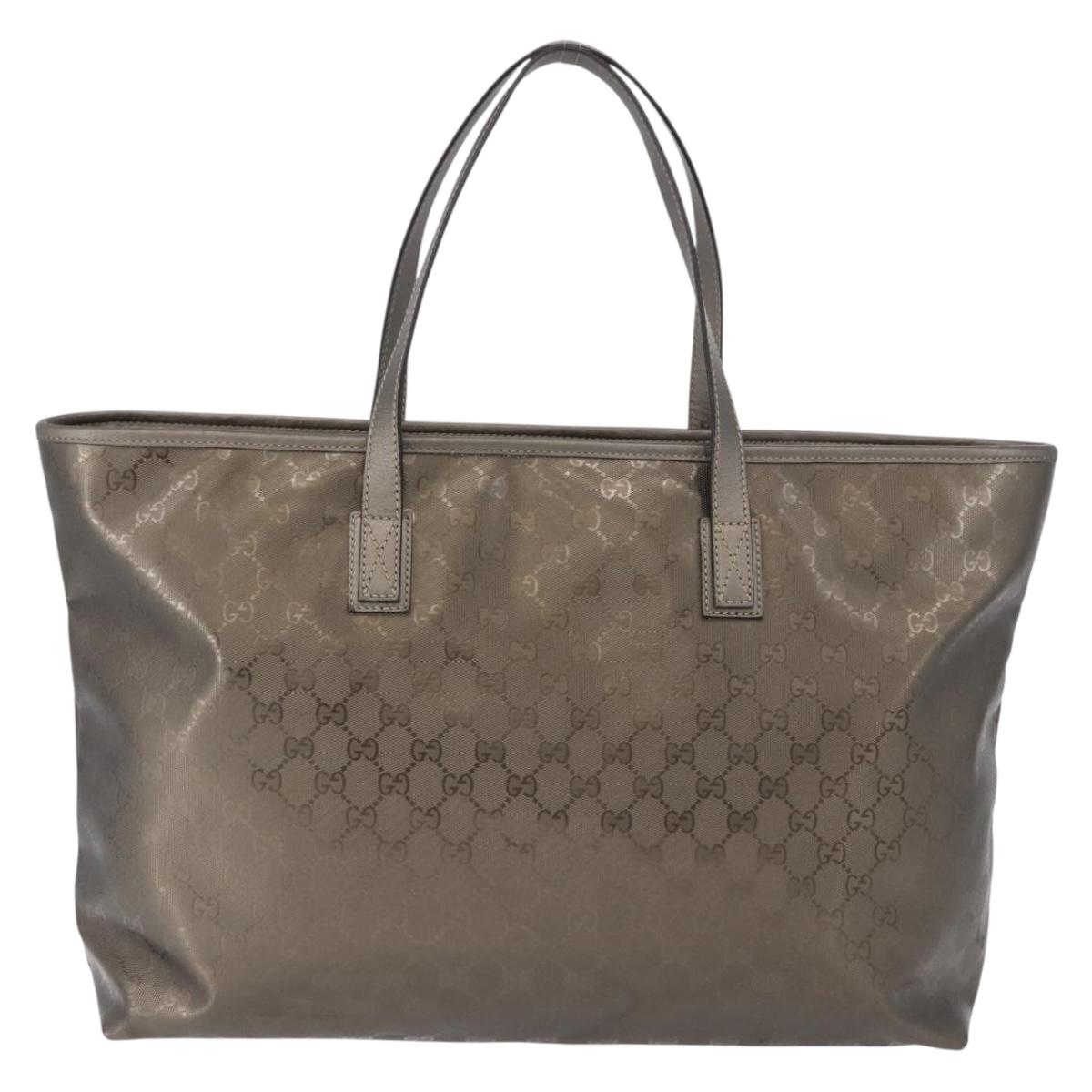 GUCCI GG implementation Tote Bag PVC Gray 211120 Auth am12189V - Jerrillo image 3