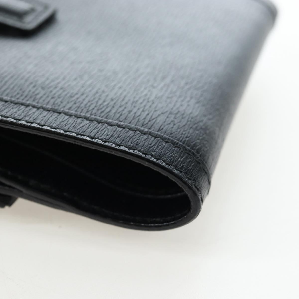 GUCCI G Trifold Wallet Leather Black Auth am12210V - Jerrillo image 10