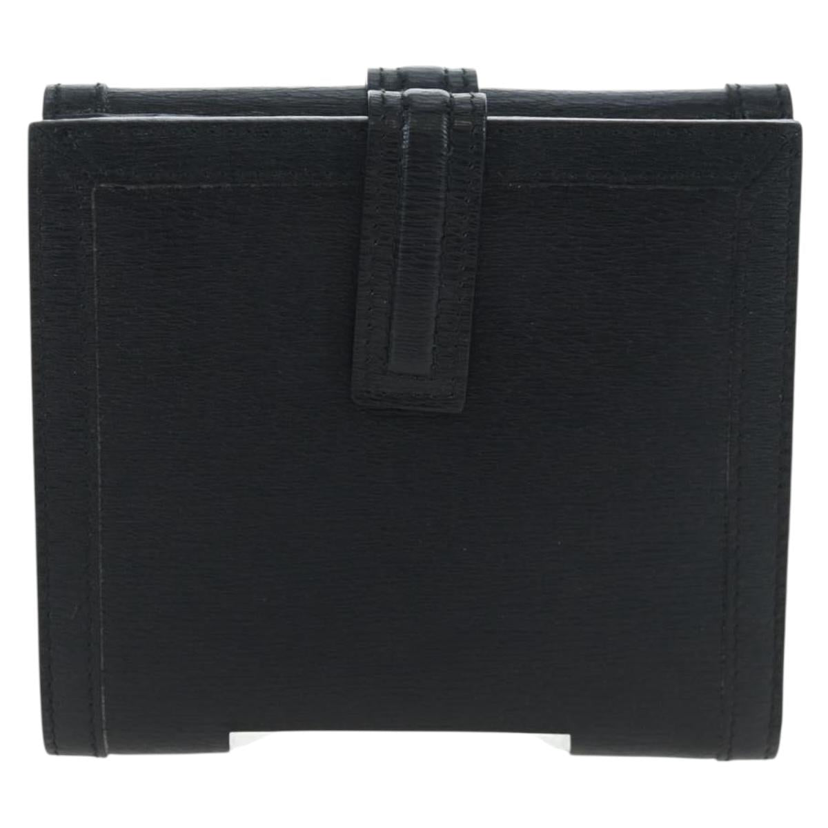GUCCI G Trifold Wallet Leather Black Auth am12210V - Jerrillo image 3