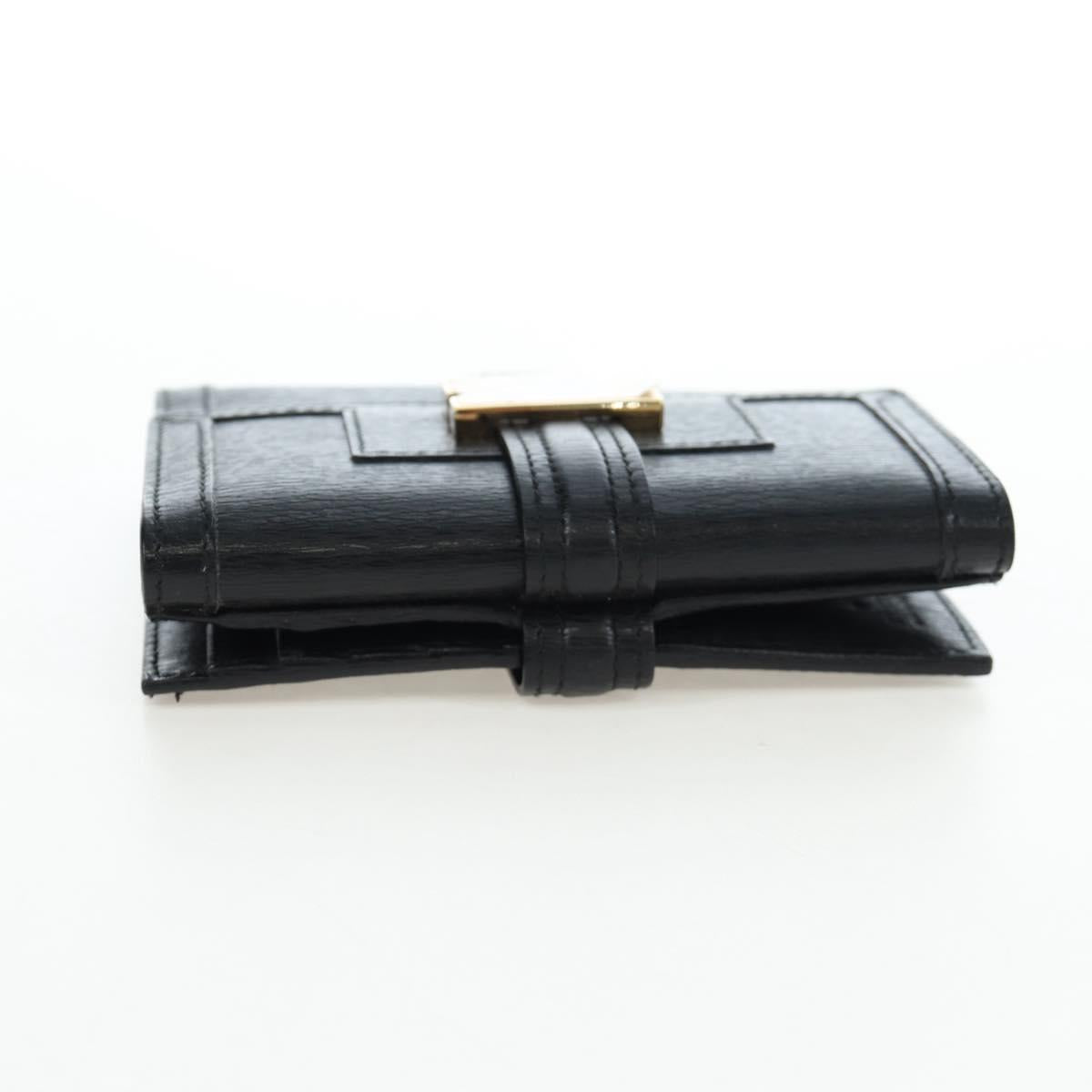 GUCCI G Trifold Wallet Leather Black Auth am12210V - Jerrillo image 6