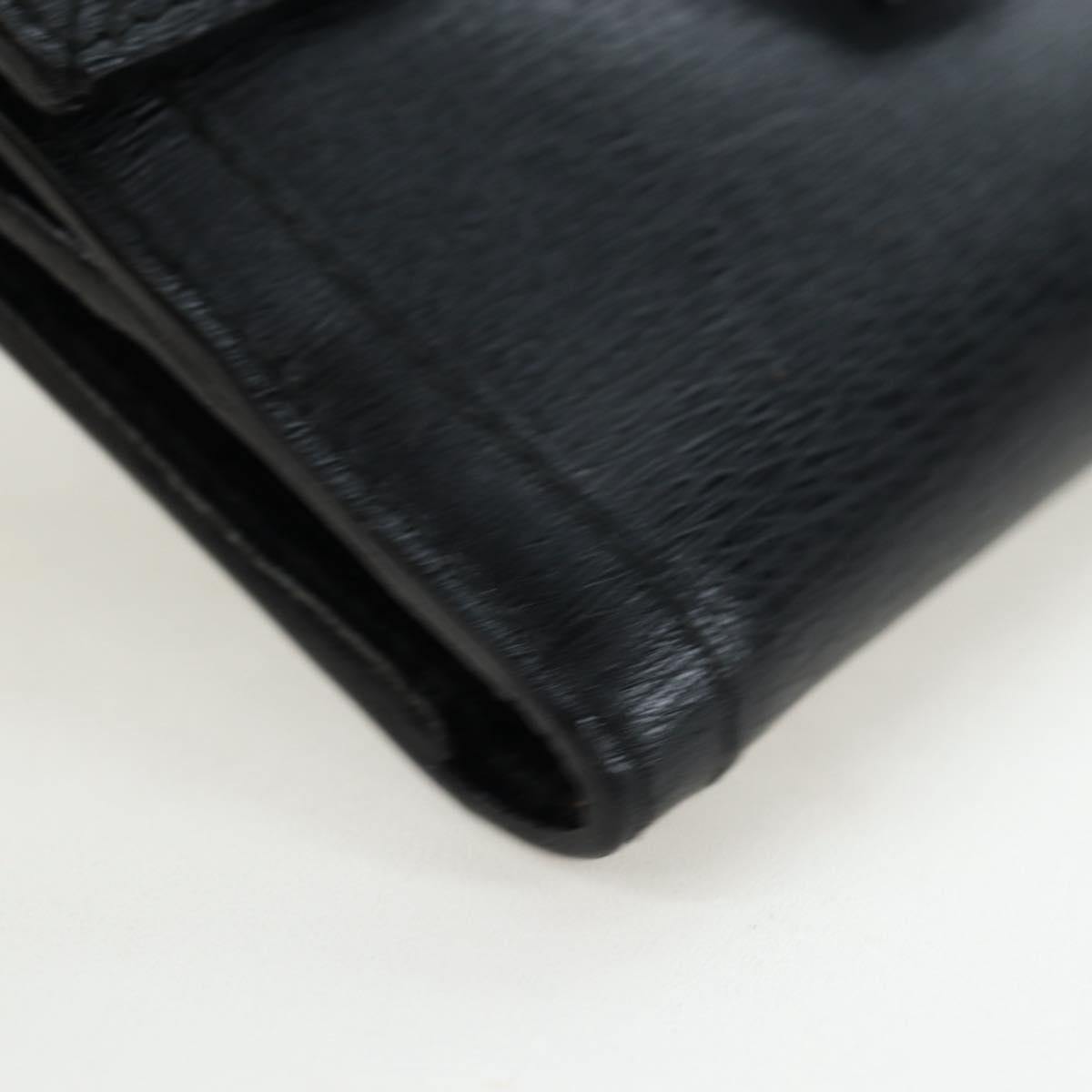 GUCCI G Trifold Wallet Leather Black Auth am12210V - Jerrillo image 8