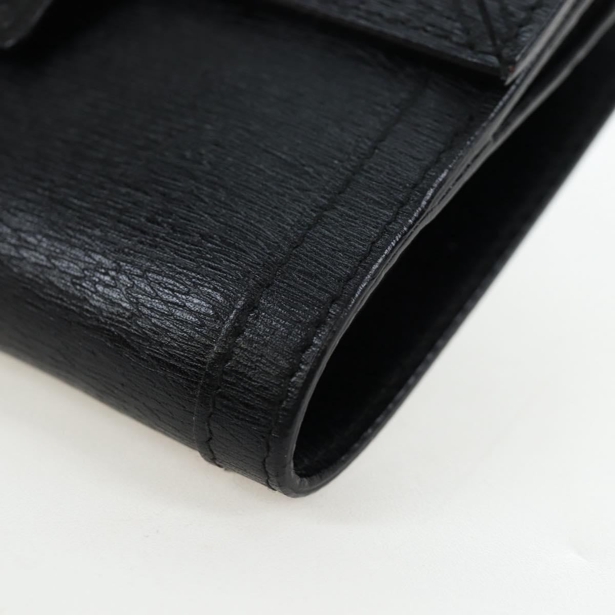 GUCCI G Trifold Wallet Leather Black Auth am12210V - Jerrillo image 9
